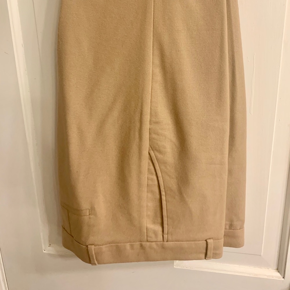 Banana Republic Camel Cropped Wool Pants
